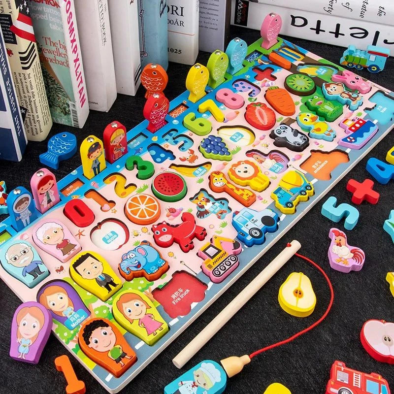 Montessori Educational Wooden Math Toysnull