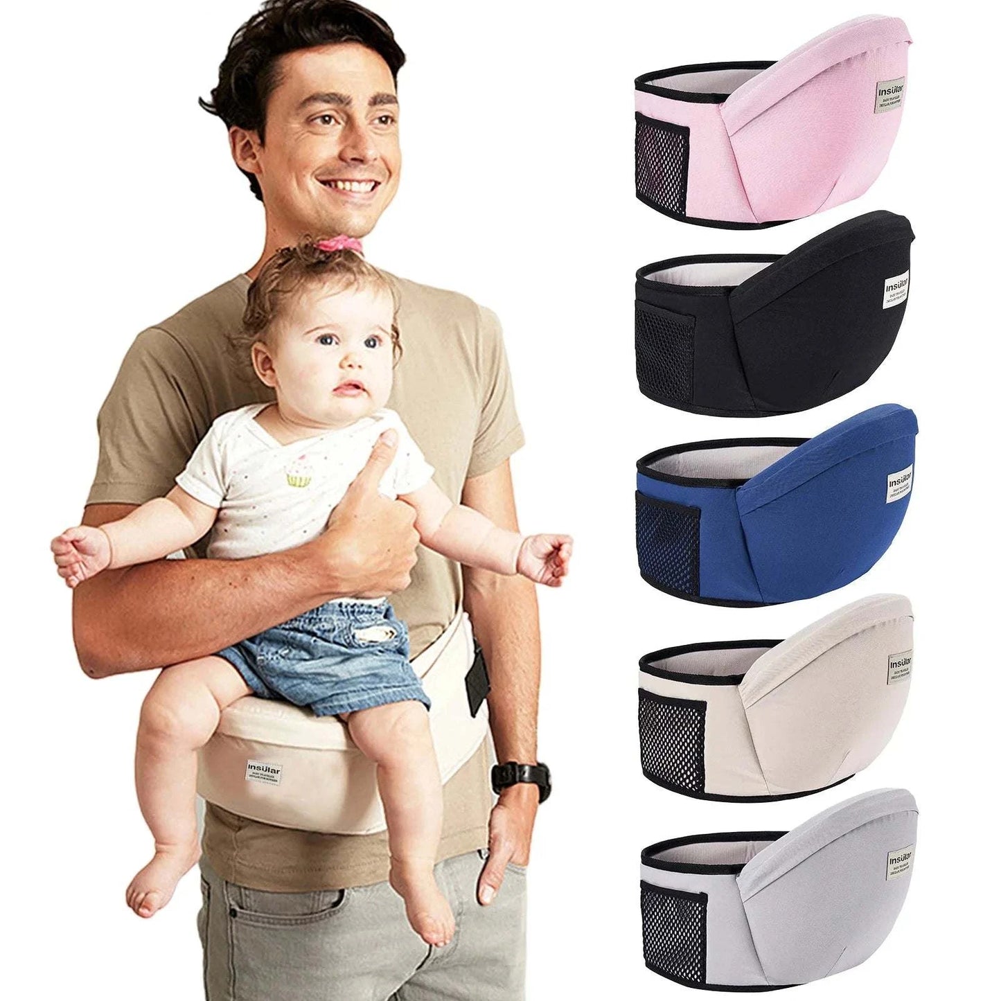 Adjustable Baby Carrier Waist Stool with Hip Seatnull