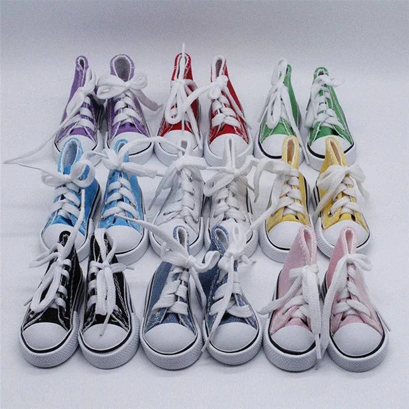 7.5CM Doll Sneakers Canvas Shoesnull