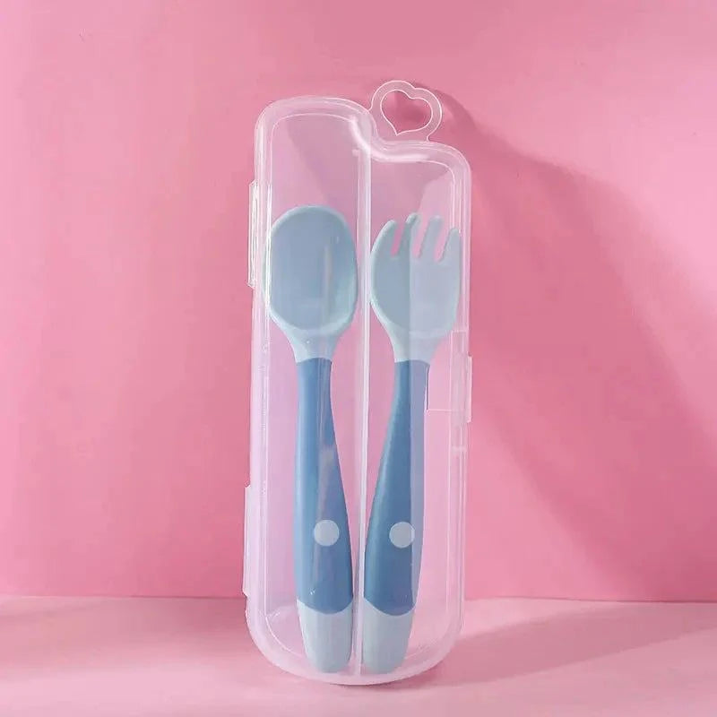Bendable Twist Baby Fork Spoon Setnull