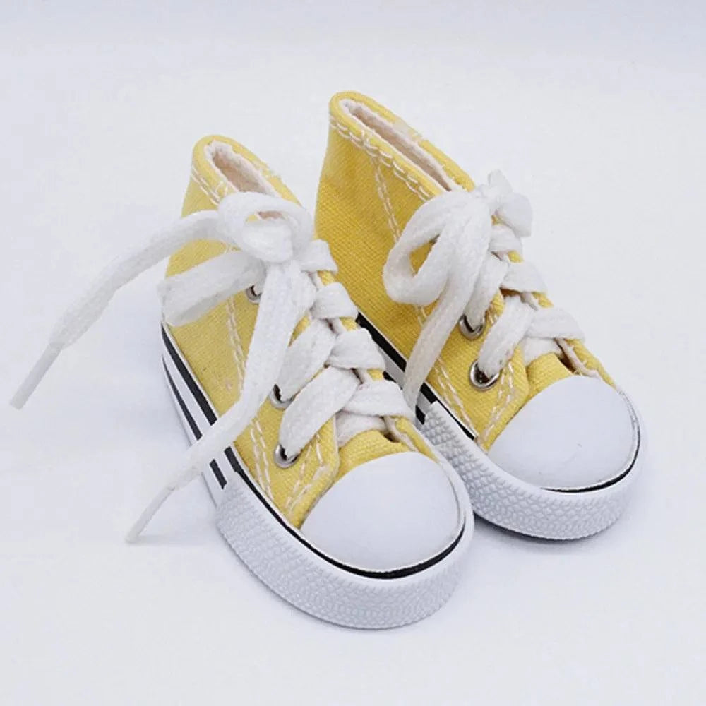 7.5CM Doll Sneakers Canvas Shoesnull