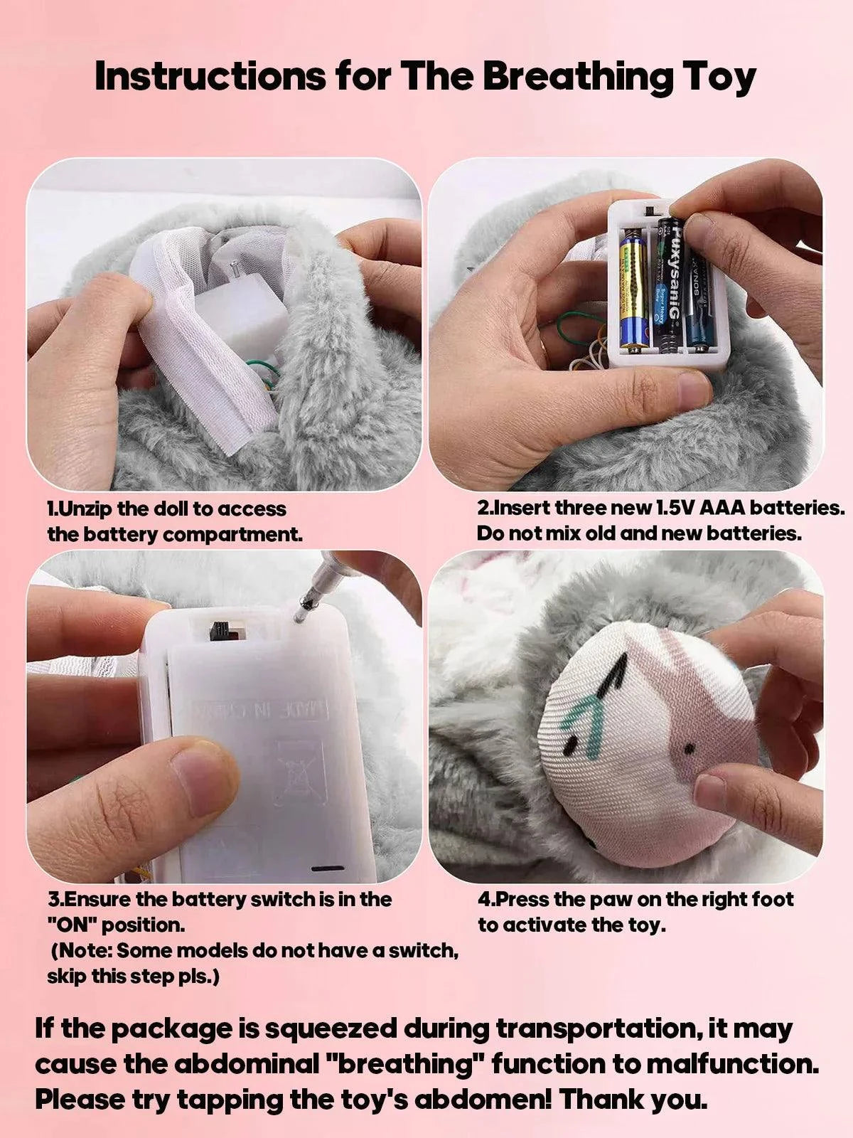 Breathing Bear Plush Toynull