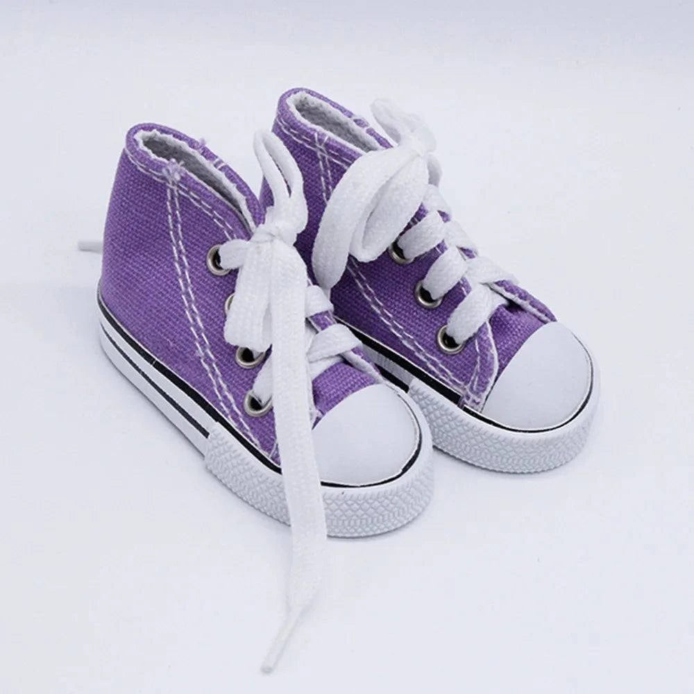 7.5CM Doll Sneakers Canvas Shoesnull