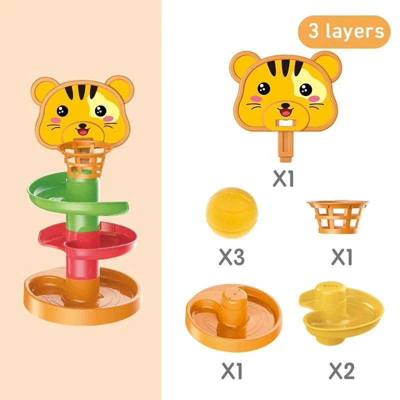 Montessori Track Rolling Ball Toynull