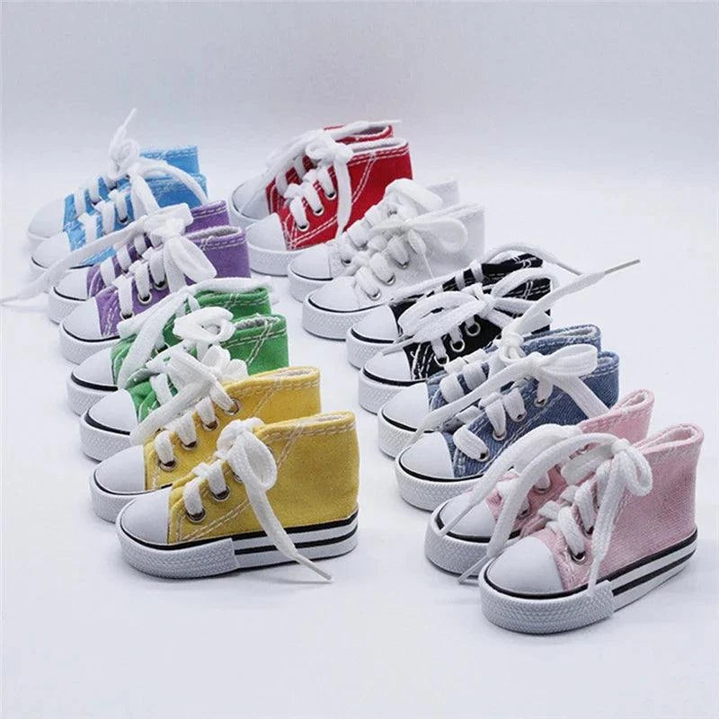 7.5CM Doll Sneakers Canvas Shoesnull
