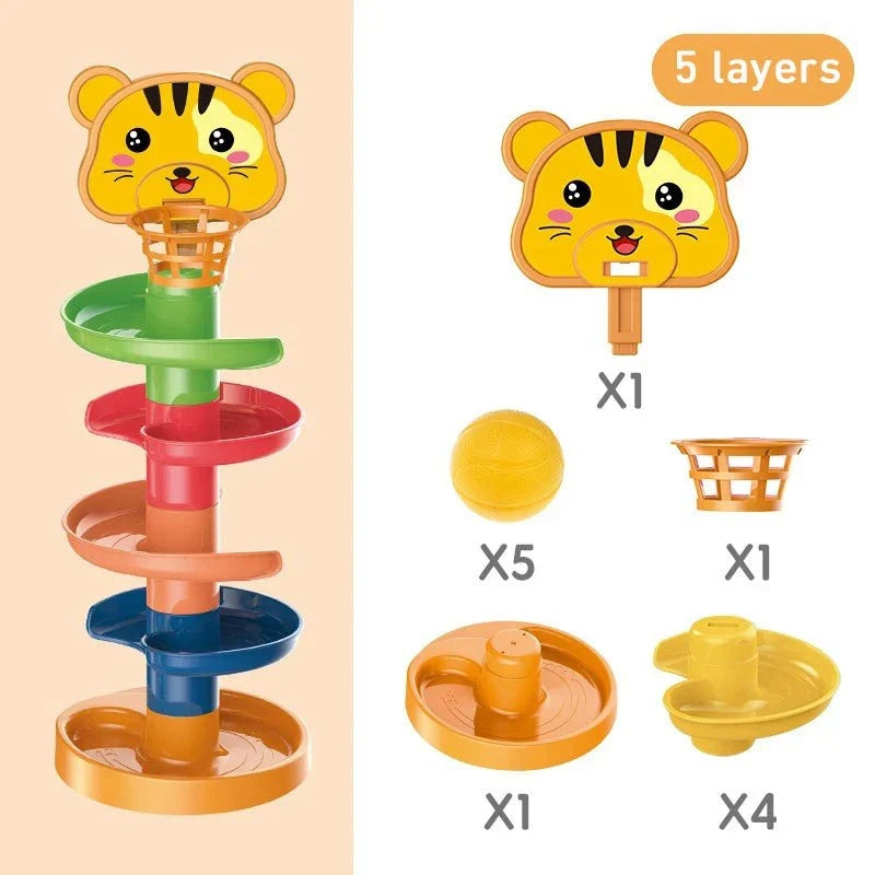 Montessori Track Rolling Ball Toynull