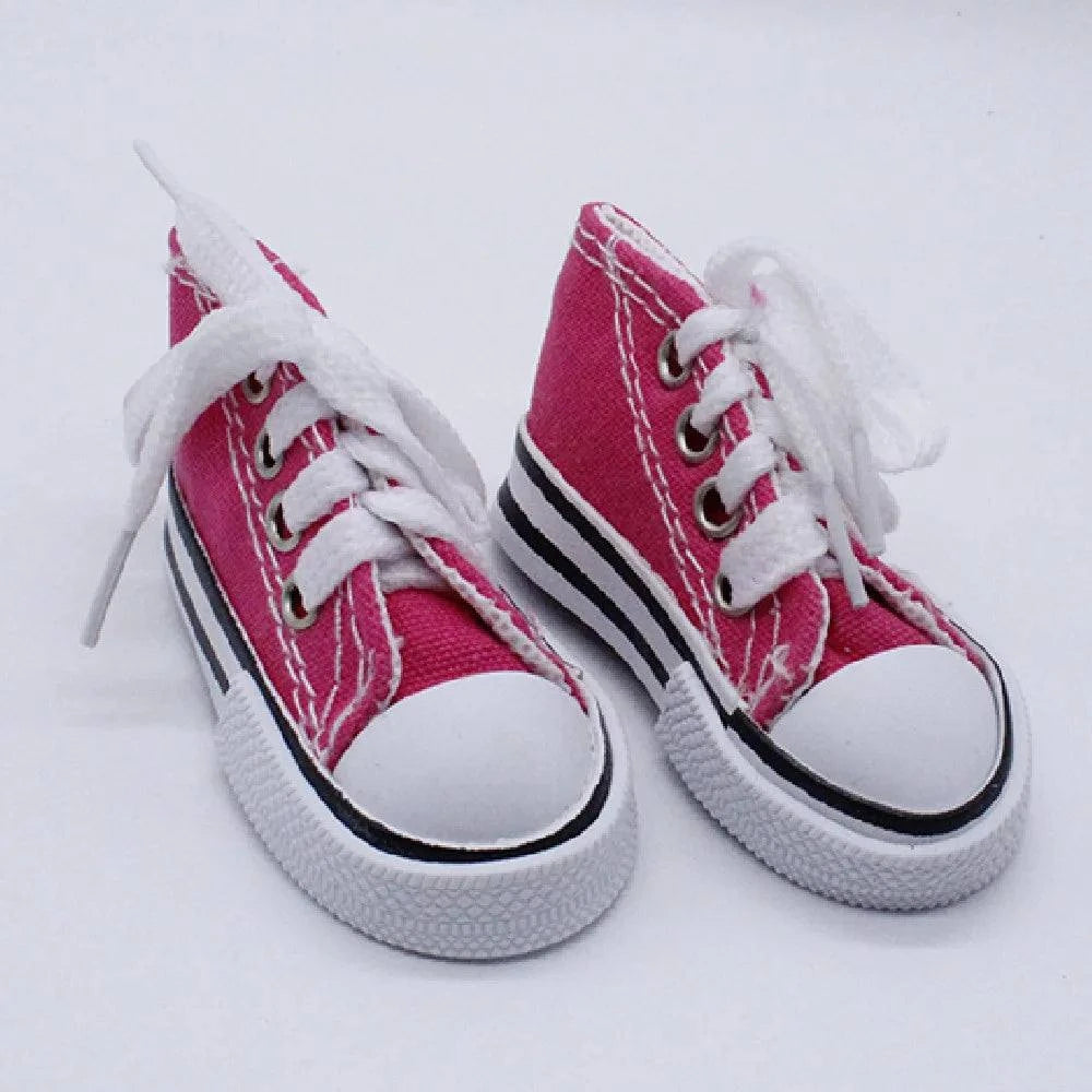 7.5CM Doll Sneakers Canvas Shoesnull