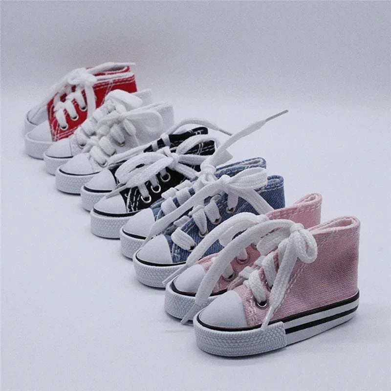 7.5CM Doll Sneakers Canvas Shoesnull
