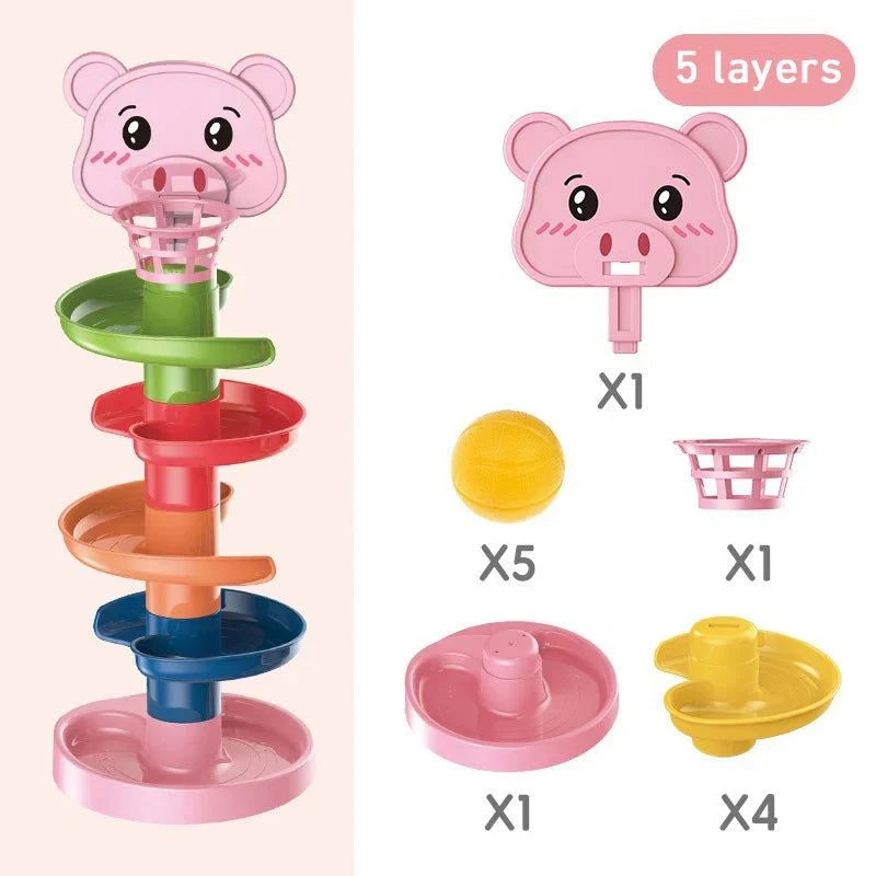 Montessori Track Rolling Ball Toynull