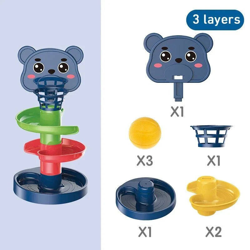 Montessori Track Rolling Ball Toynull