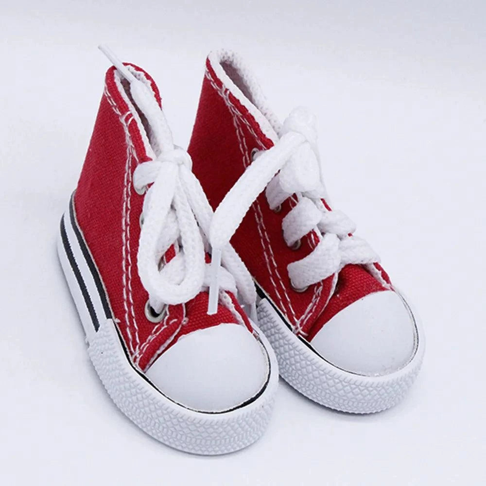 7.5CM Doll Sneakers Canvas Shoesnull