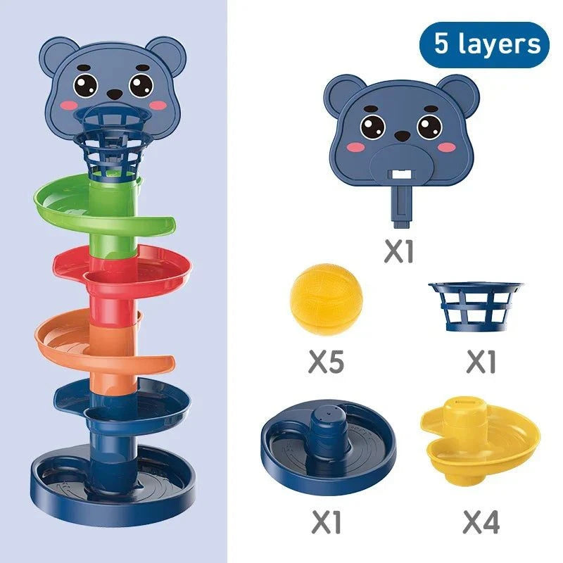 Montessori Track Rolling Ball Toynull
