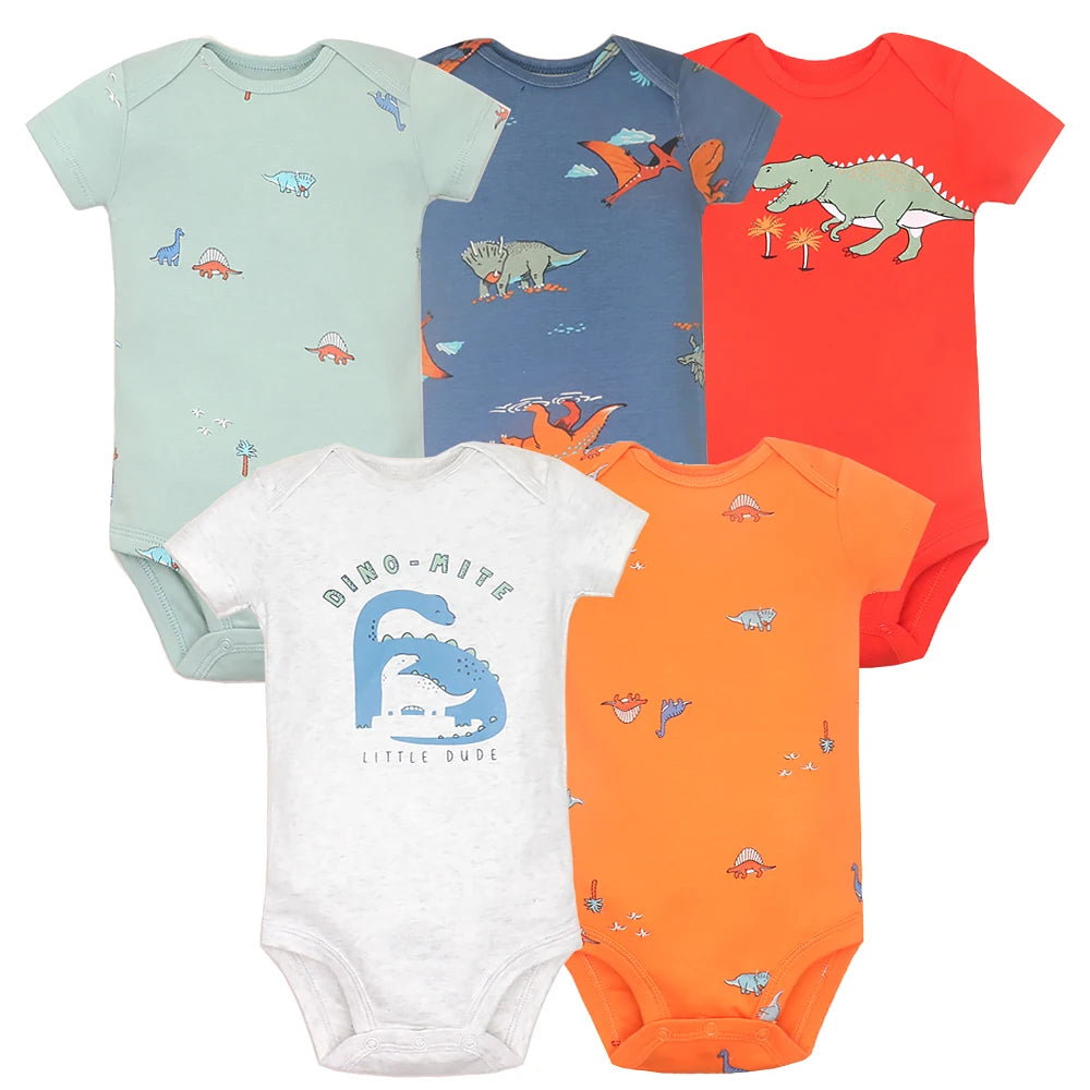 5-Pack Newborn Cotton Bodysuits