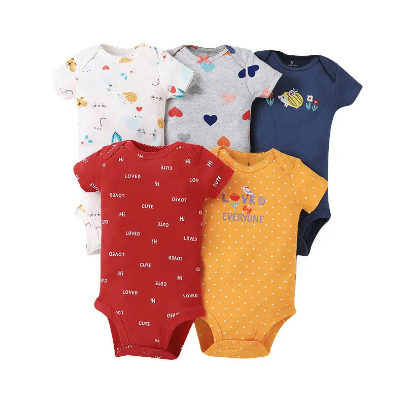 5-Pack Newborn Cotton Bodysuits