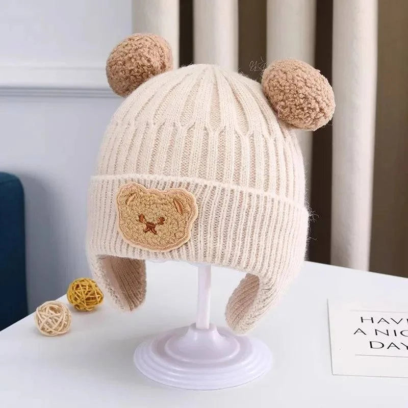 Baby Winter Knitted Hat with Bear Ears