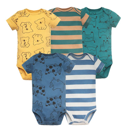 5-Pack Newborn Cotton Bodysuits