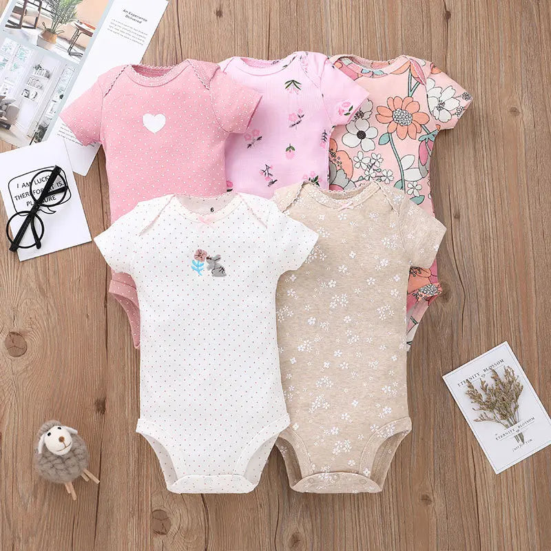 5-Pack Newborn Cotton Bodysuits