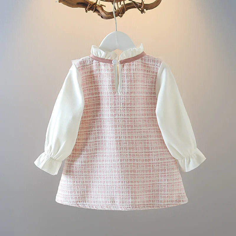 Girls’ Long Sleeve Bow Dress