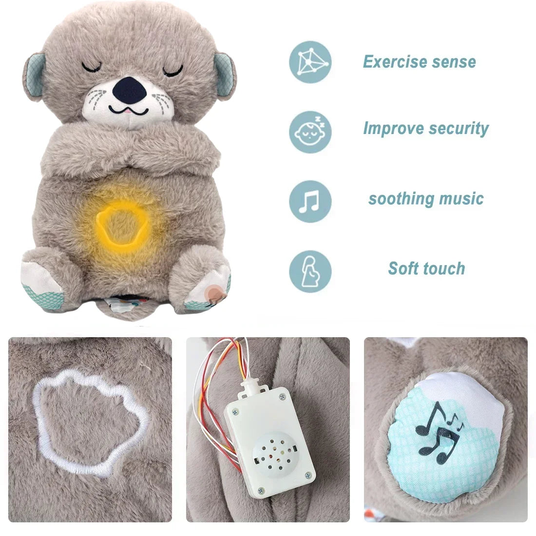 Breathing Bear Plush Toy