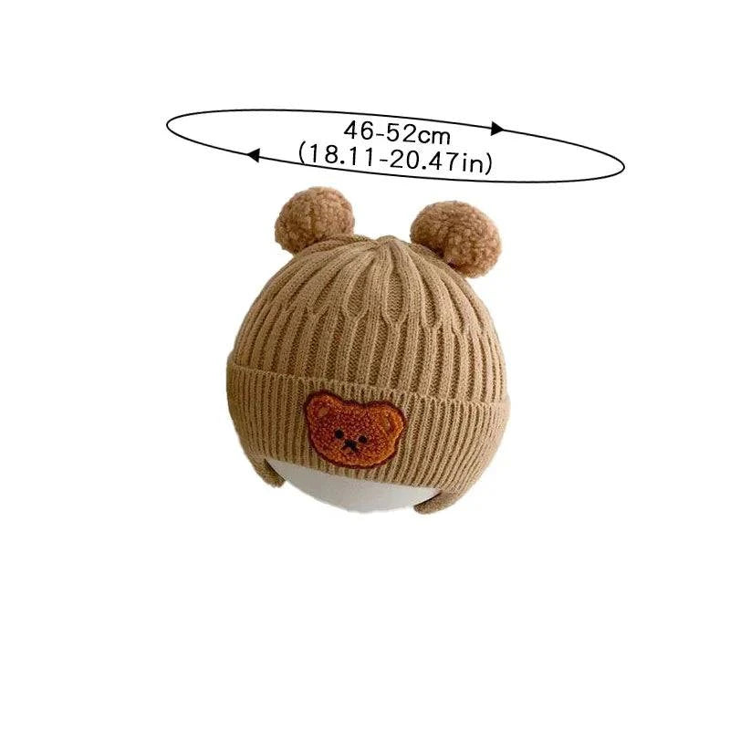 Baby Winter Knitted Hat with Bear Ears