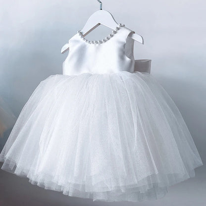 Toddler Girls’ Bow Baptism Dress