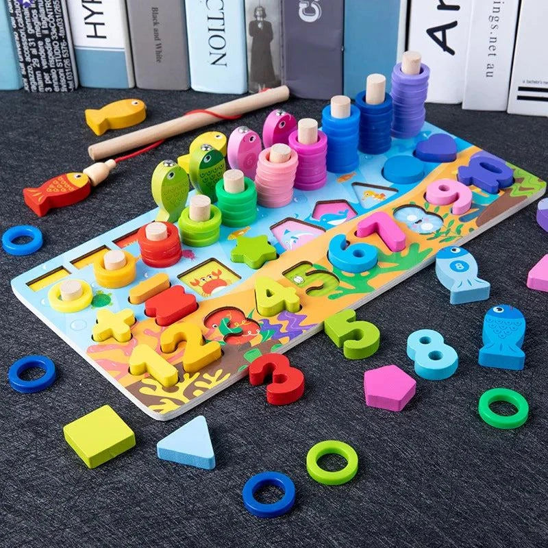 Montessori Educational Wooden Math Toys