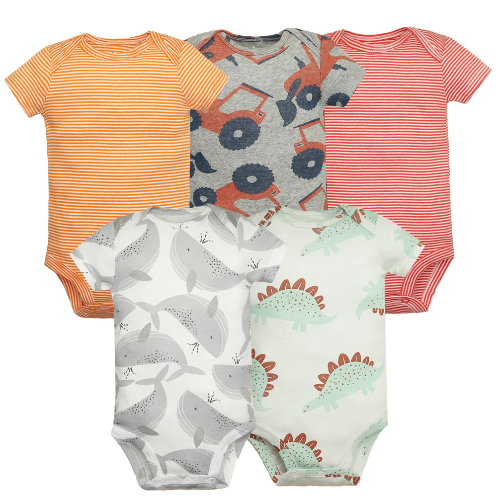 5-Pack Newborn Cotton Bodysuits