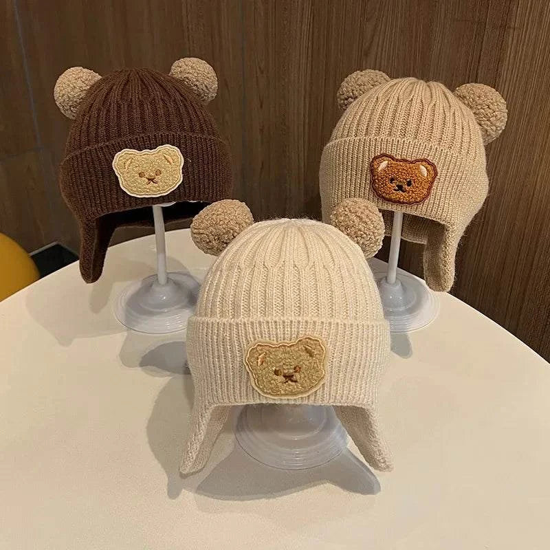 Baby Winter Knitted Hat with Bear Ears