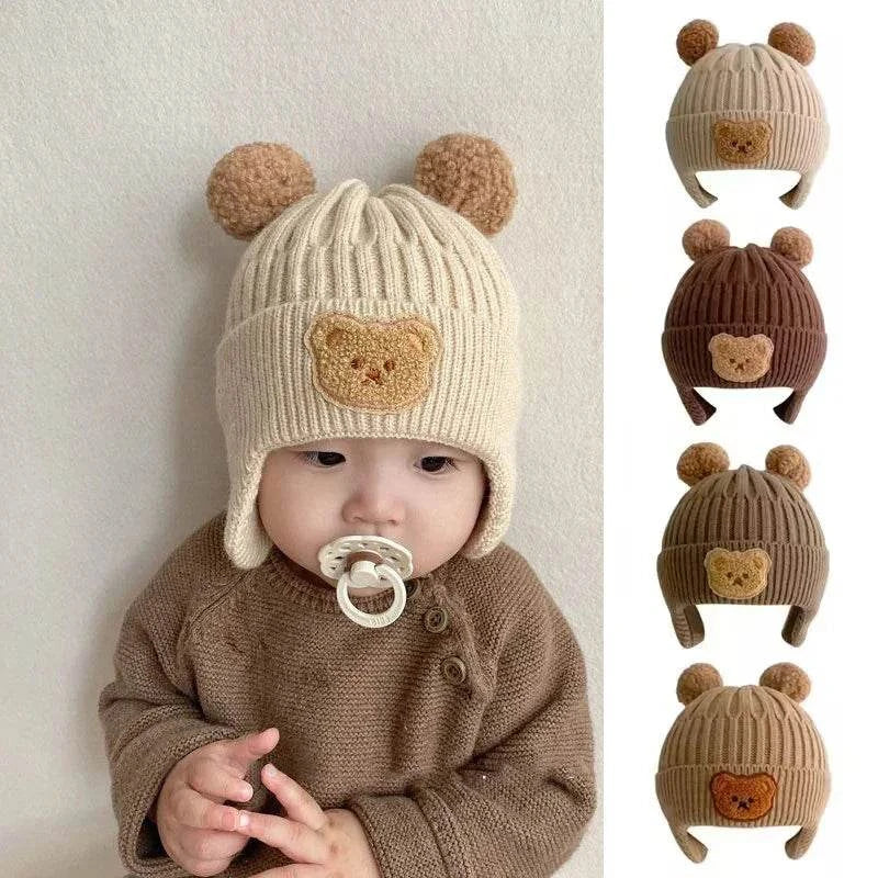 Baby Winter Knitted Hat with Bear Ears