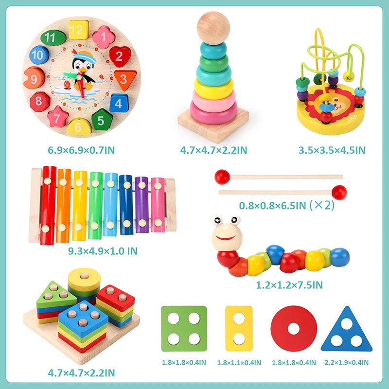 Montessori 3D Wooden Puzzles