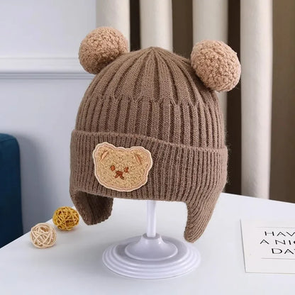 Baby Winter Knitted Hat with Bear Ears