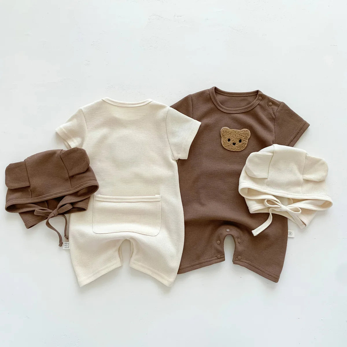 Summer Baby Cotton Romper Set