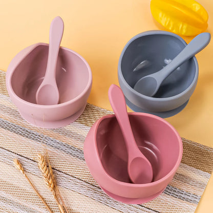 2PC Silicone Sucker Bowl Set