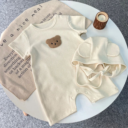 Summer Baby Cotton Romper Set