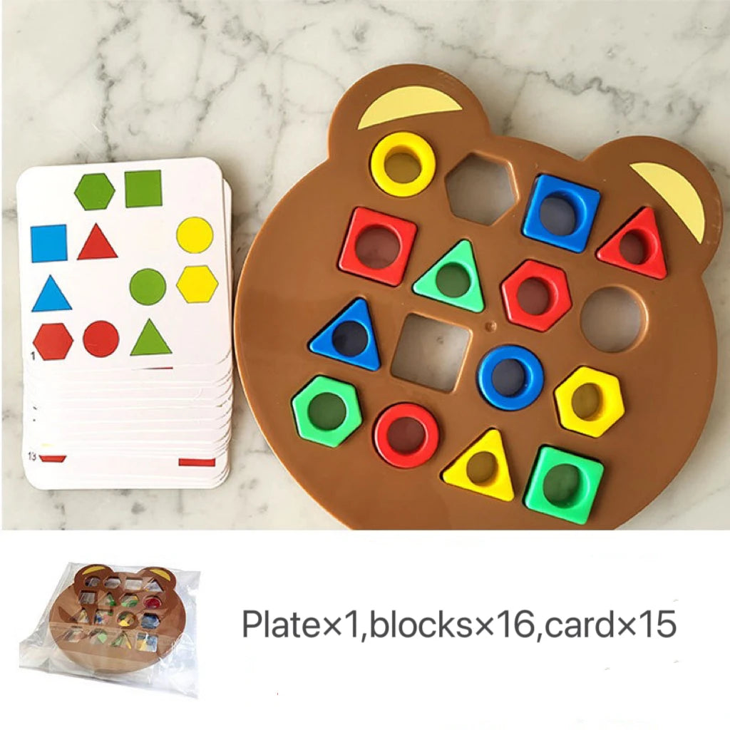 Little Bear Geometry Matching Puzzle