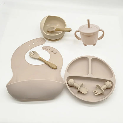 6/8-Piece Silicone Children's Dishes Set