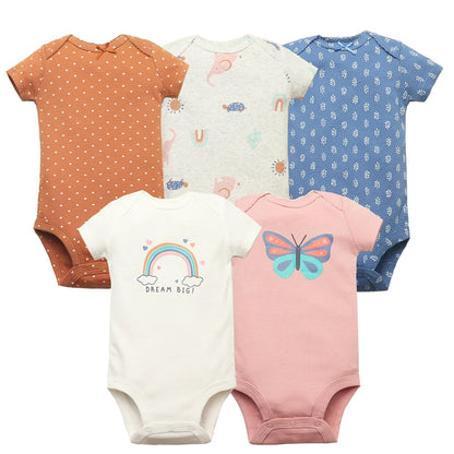 5-Pack Newborn Cotton Bodysuits