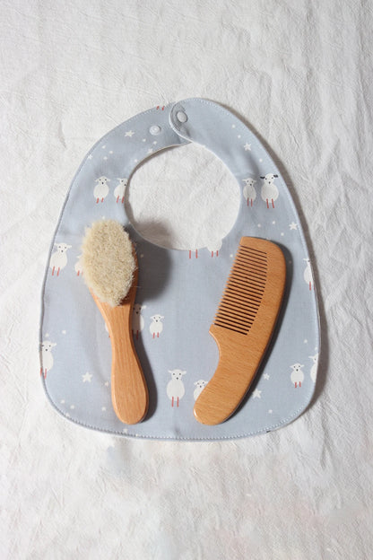 Natural Wooden Baby Comb Brush Set