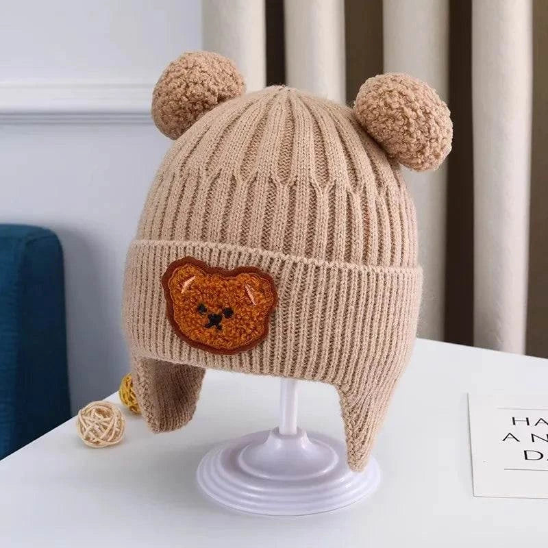 Baby Winter Knitted Hat with Bear Ears