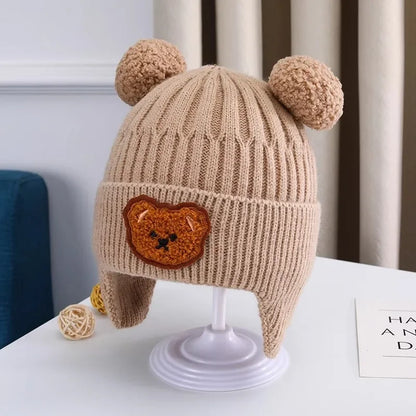 Baby Winter Knitted Hat with Bear Ears