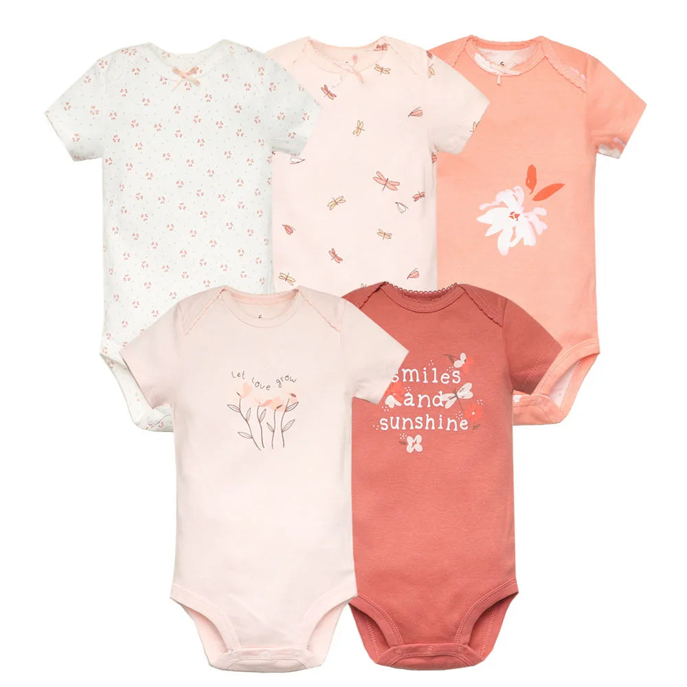 5-Pack Newborn Cotton Bodysuits