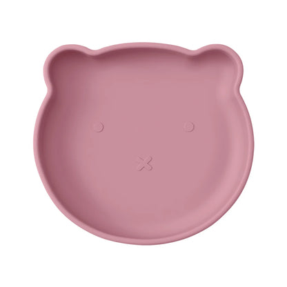 Silicone Baby Dishes Bear-Shaped Suction Plate