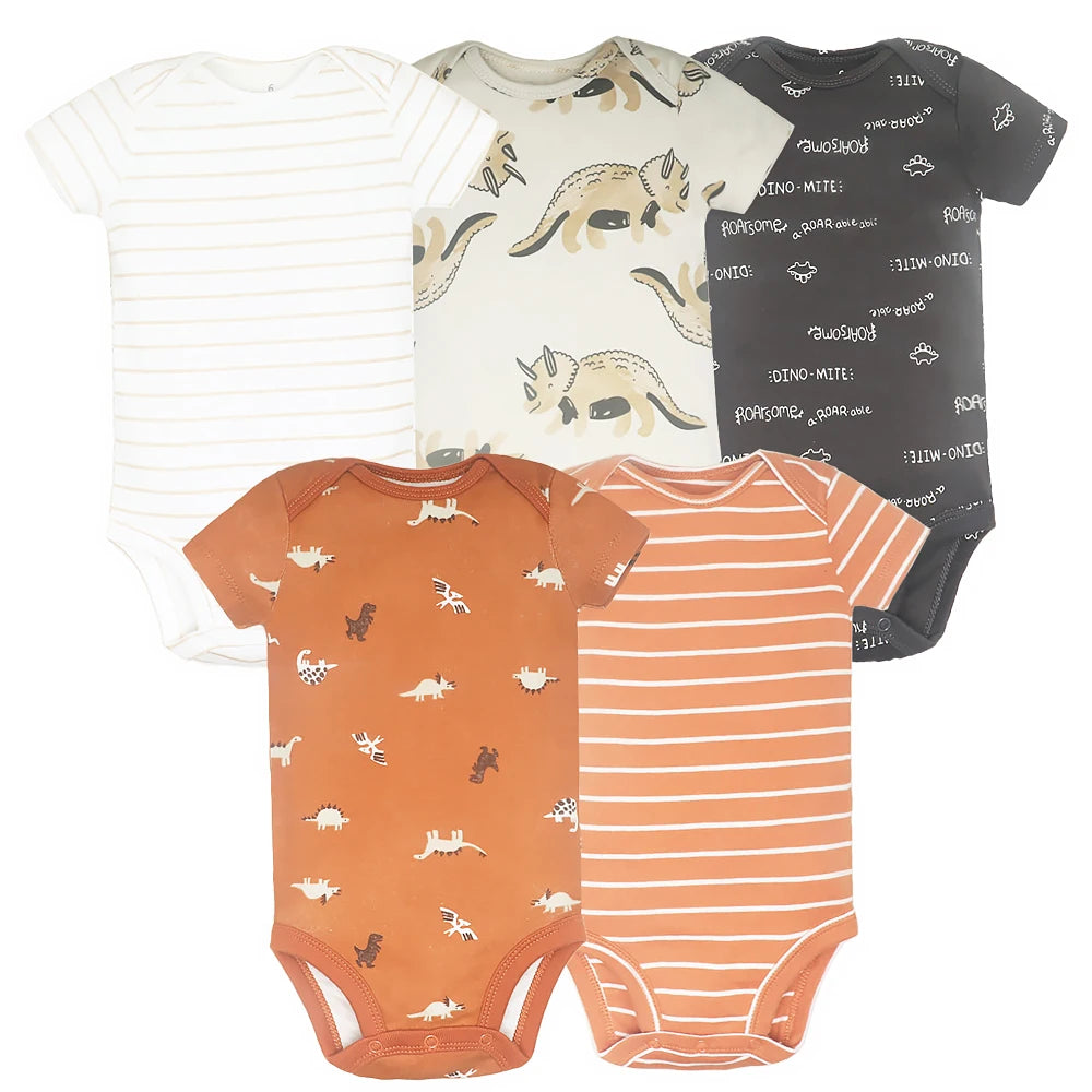 5-Pack Newborn Cotton Bodysuits